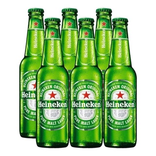 Cerveza Heineken Original Pure Malt Lager Porron 330ml X6 Shopee