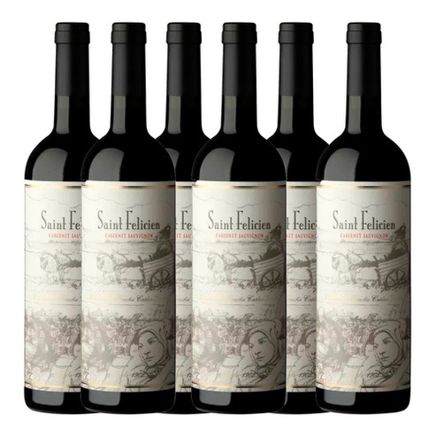 Vino Saint Felicien Cabernet Sauvignon 750ml Caja X6 Pack Shopee