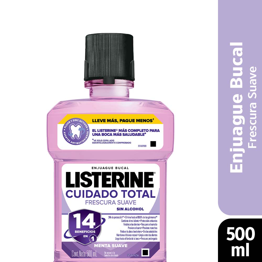 Listerine Cuidado Total Zero Enjuague Bucal Menta X Ml Shopee