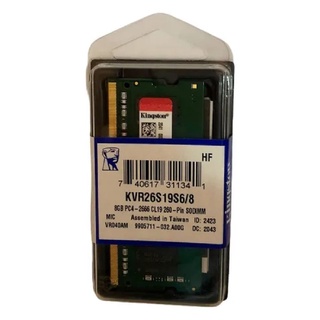 Memoria RAM ValueRAM Color Verde 8GB 1 Kingston KVR26S19S6 8 Shopee