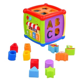 Cubo Did Ctico Multiactividades Con Luz Y Sonidos Encastres Fancy Cube