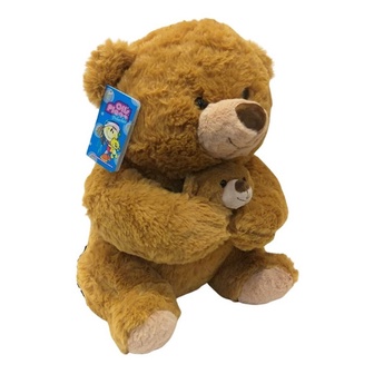 Oso De Peluche Grande Con Bebe Muy Tierno Oso Con Cria Shopee Argentina