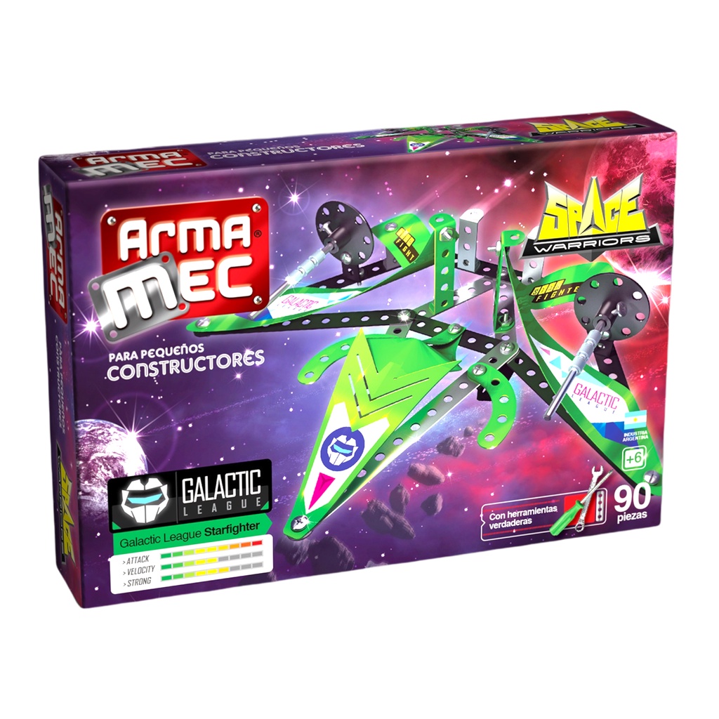 Starfighter Armamec Bloques Mecanico Liga Galactica Cm Shopee