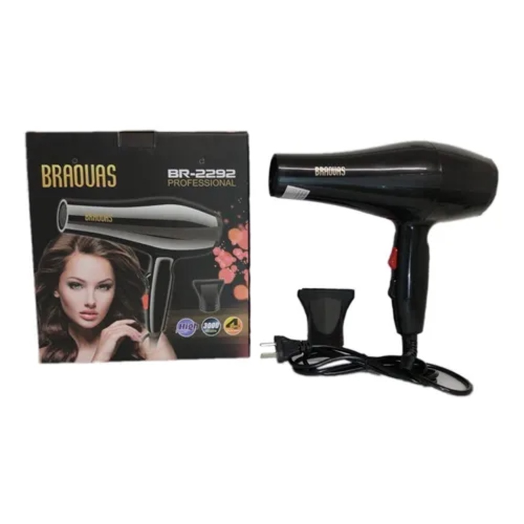 Secador de Pelo de 4 Velocidades Con Difusor Potencia 3000w Profesional |  Shopee Argentina
