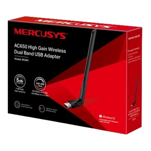 Wi fi адаптер mercusys mu6h настройка