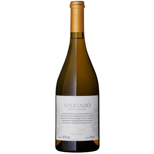 Vino Rutini Apartado Gran Chardonnay 750ml Blanco Shopee Argentina