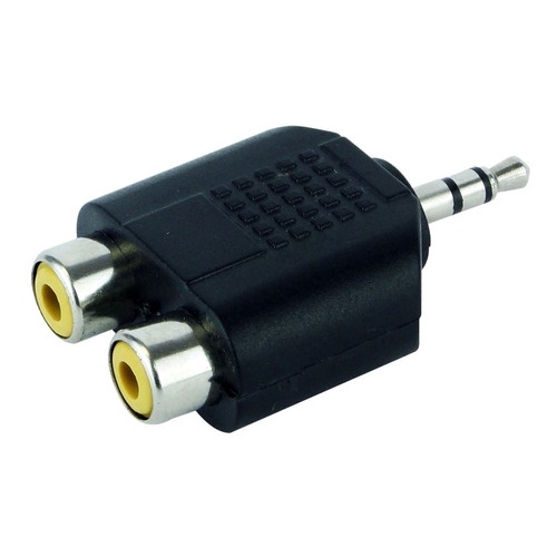 Adaptador Mini Plug 3.5 Mm Macho A 2 Rca Hembra A Pc Tv Lcd Shopee Argentina