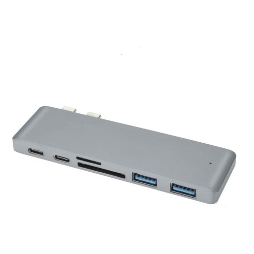 Combo USB 2.0 Tipo C USB-C para lector de tarjetas SD Adaptador para teléfono Macbook portátil