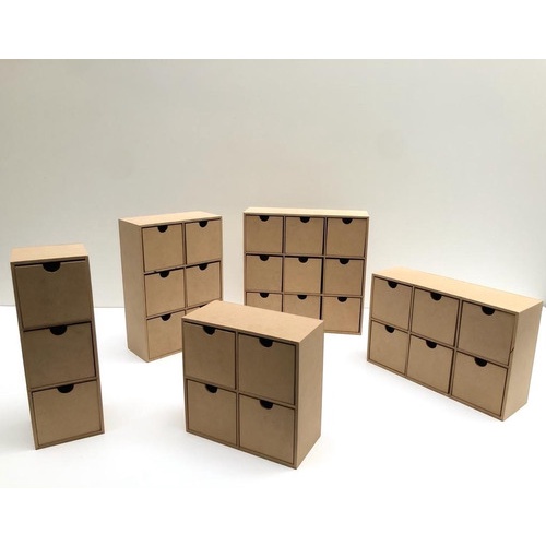 Cajonera Organizador X9 Cajones Fibrofacil 10x10x10 Shopee Argentina