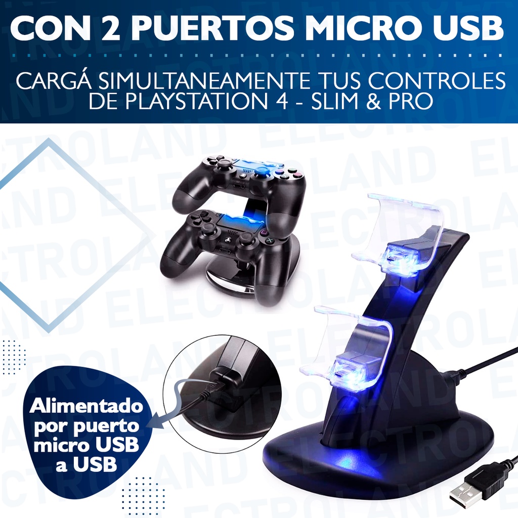 El Mando De Ps4 Tiene Microfono Soporte Cargador de controles PS4 | Shopee Argentina