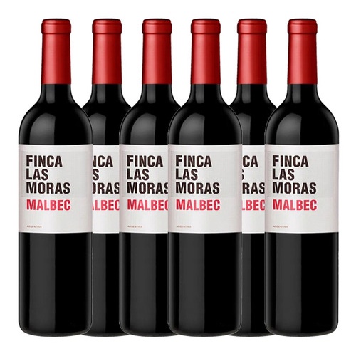 Vino Finca Las Moras Malbec 750ml Caja X6 Tinto 6 Botellas | Shopee ...