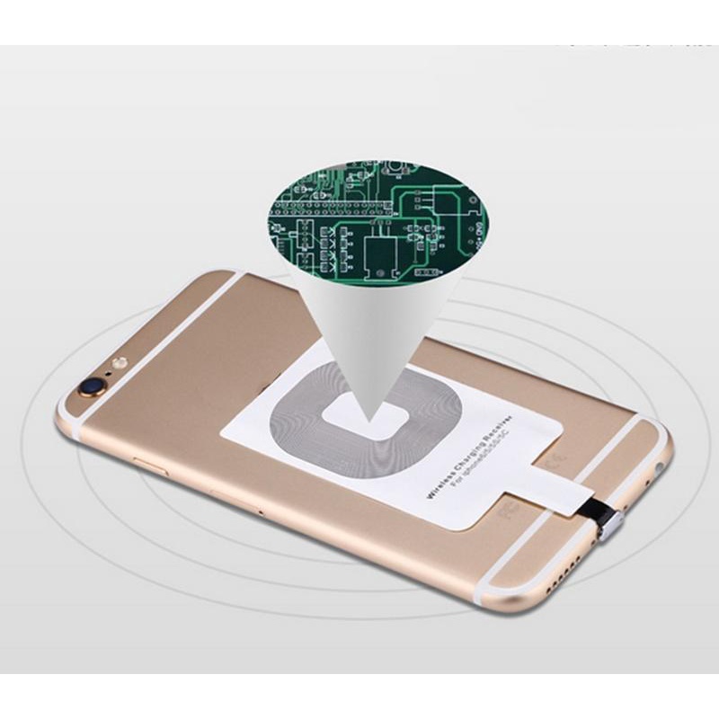 Receptor Qi Inalámbrico Cargador Adaptador De Carga Para Samsung iPhone 6s 7 Plus